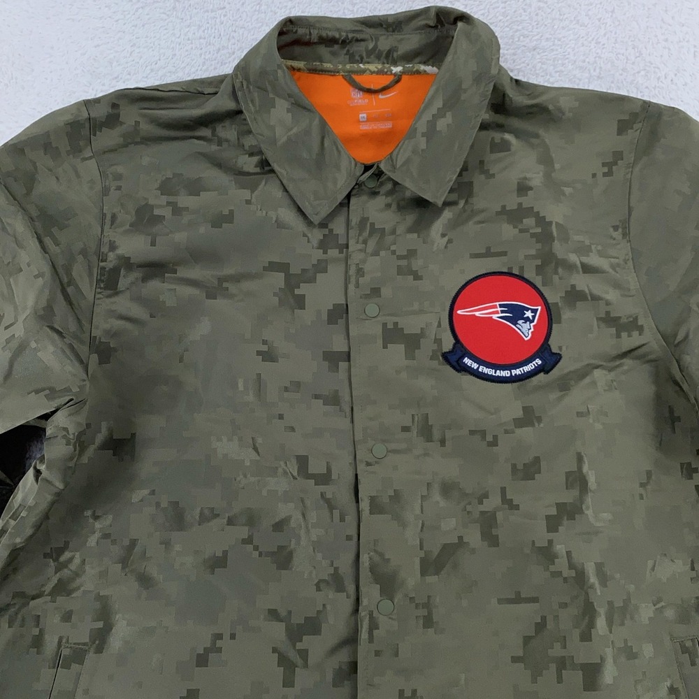 Nike On Field New England‎ Patriots Digital Camo Repel Jacket XXL Salute Service